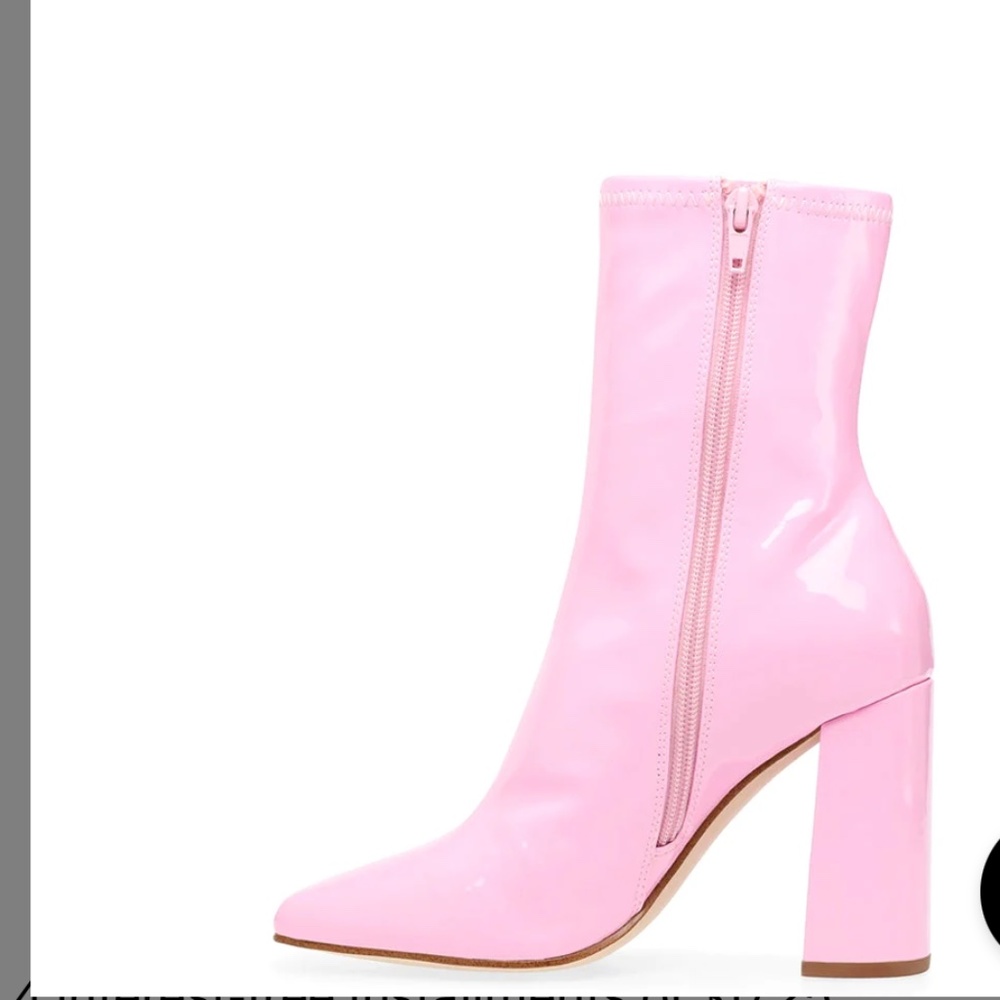 Steve Madden Lynden Block heel bootie-Pink